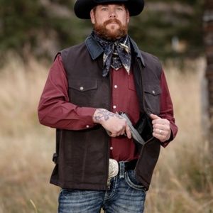 WYOMING TRADERS OILSKIN CONCEALED CARRY VEST